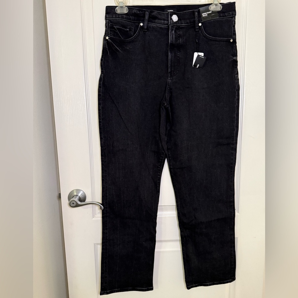 Express Black Straight Leg Women's Jeans